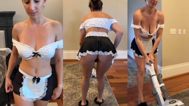 Christina Khalil Sexy Maid Costume OnlyFans Video Leaked