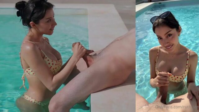 Ruth Lee Hot Summer Swimming Pool Sloppy BJ OnlyFans video Leaked