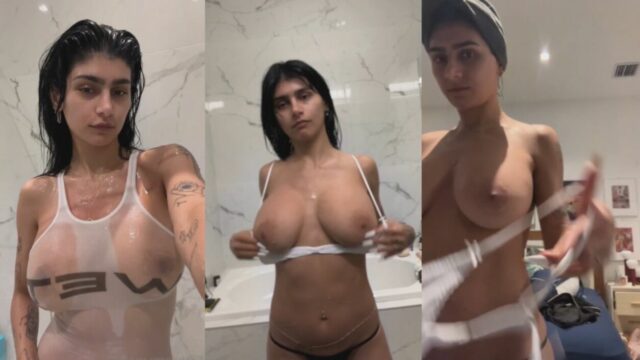 Mia Khalifa Post Shower OnlyFans Video Leaked