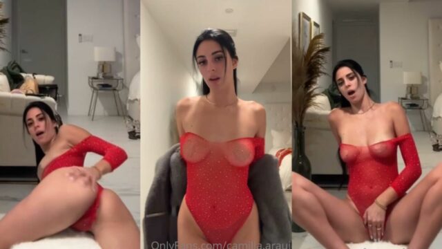 Camilla Araujo Red Bodysuit OnlyFans Video Leaked