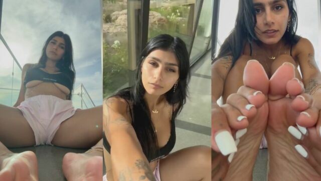 Mia Khalifa Feet Tease Onlyfans Video Leaked