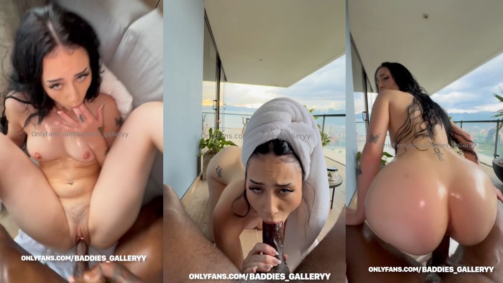Auhneesh Nicole POV BBC Balcony Sextape Onlyfans Video Leaked