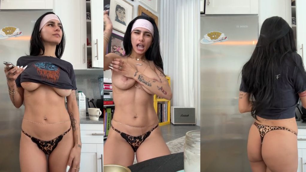 Mia Khalifa Morning Routine Nude Teasing Onlyfans Video Leaked