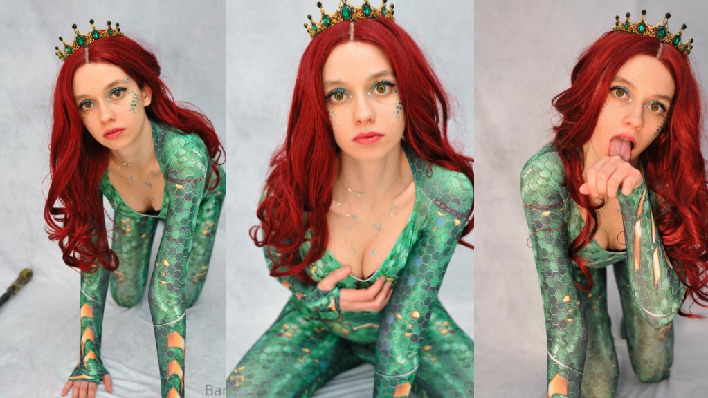 BarbieN9 Aquaman Queen Red Hair Cosplay In Green Suit Onlyfans Photos Leaked