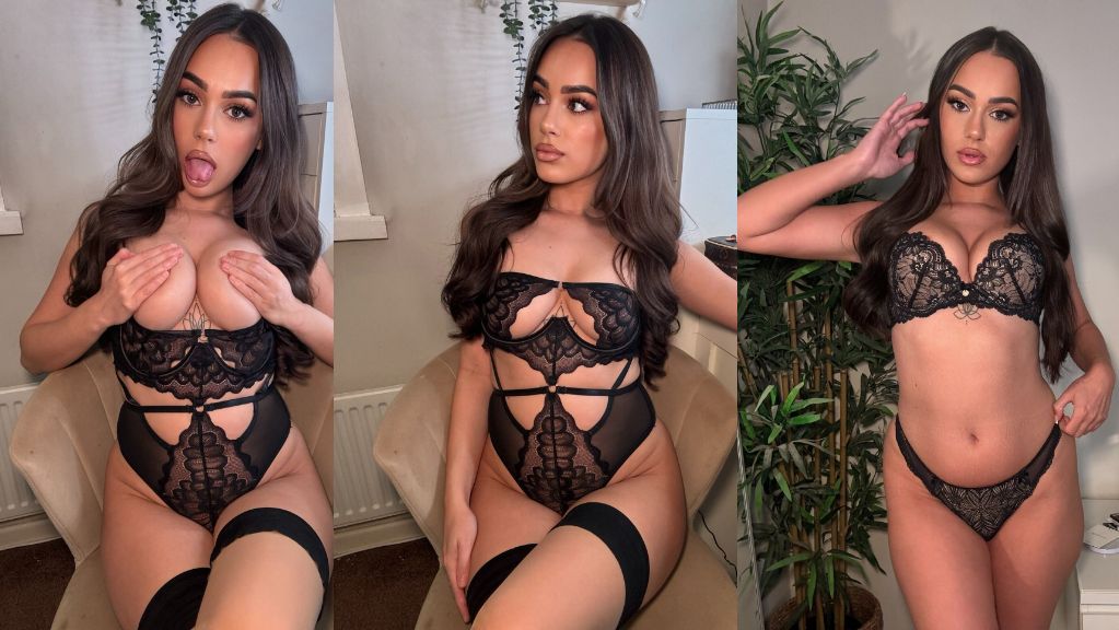 Georgia Pridding In Black Lingerie Onlyfans Photos Leaked