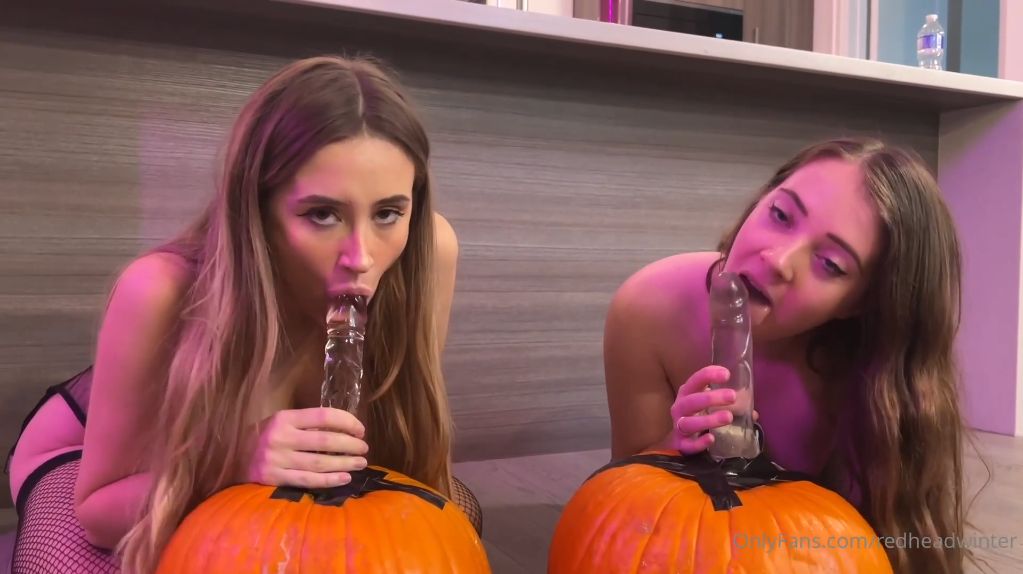 RedHeadWinter And Bronwin Aurora Halloween Play Onlyfans Video Leaked