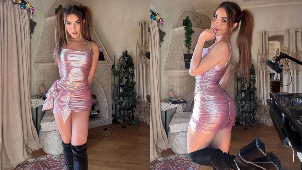 Andrea Botez Sexy Nudes Tight Shiny Dress Photos Leaked