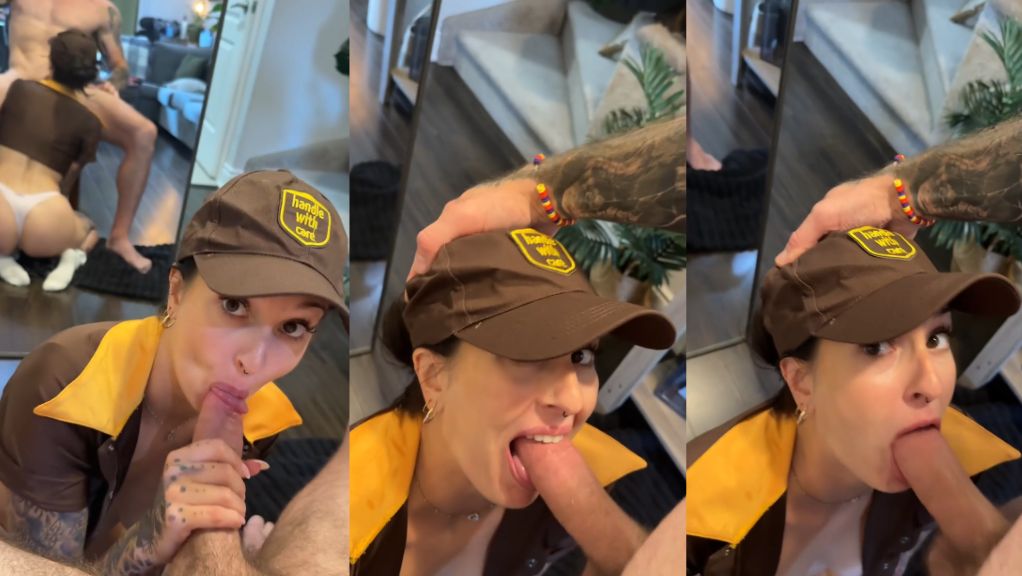 Catandthebat Hot Delivery Girl Blowjob And Facial Onlyfans Video Leaked