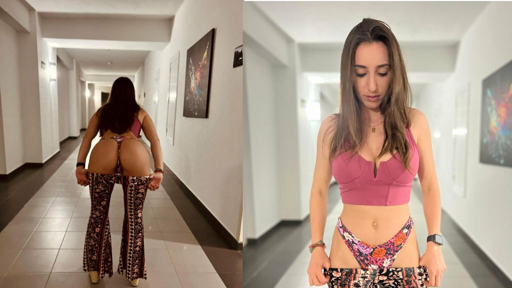 Christina Khalil Hotel Hallway Strip Nudes Onlyfans Photos Leaked