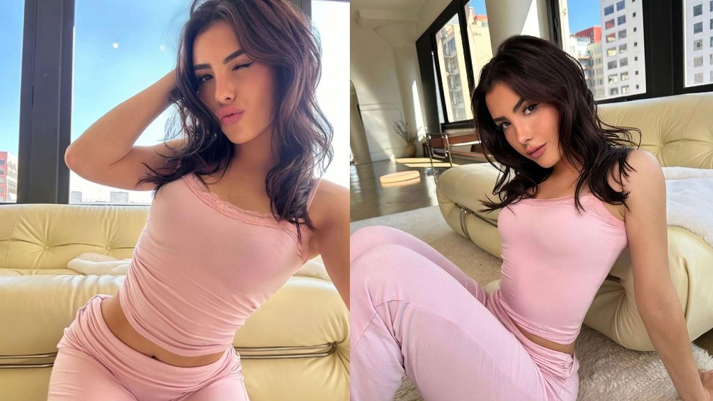 Andrea Botez Sexy Tight Pink Nudes Onlyfans Photos Leaked