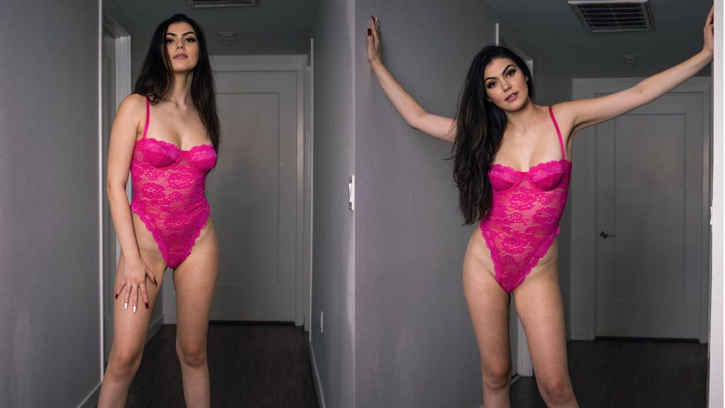 Mikaela Pascal Pink Bodysuit Lingerie Nudes Onlyfans Photos Leaked