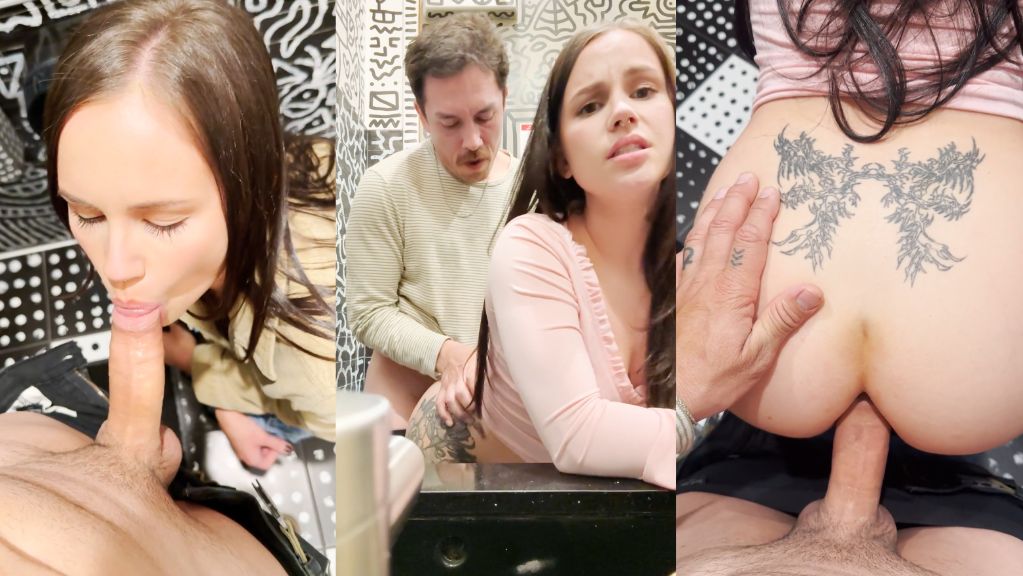 IrisxJase Public Bathroom Anal Creampie Onlyfans Video Leaked