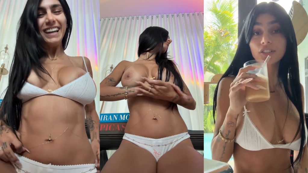 Mia Khalifa Early Morning Tease With Her Big Tits Onlyfans Video Leaked