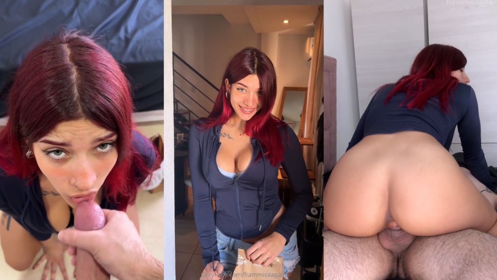 FiammiSxagain Pays Delivery Guy With Her Pussy Onlyfans Video Leaked