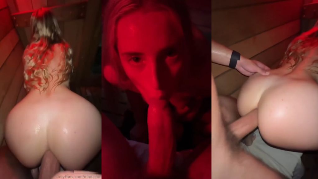 MadisonMoores Anal Fuck By Huge Cock In The Sauna Onlyfans Video Leaked
